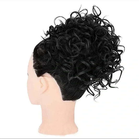 Puff Drawstring Ponytail Kinky Curly Hair Bun Clip In Ponytail Hair Extensions - Picture 4 of 6